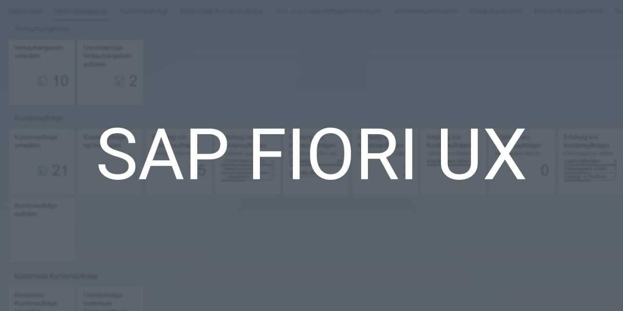 SAP Fiori UX – SAP neu erleben