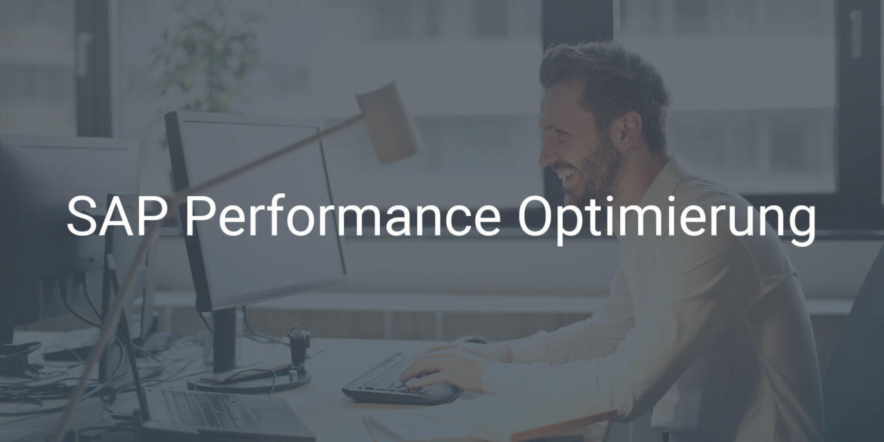 SAP Performance Optimierung für ein schnelles und jederzeit verfügbares SAP-System