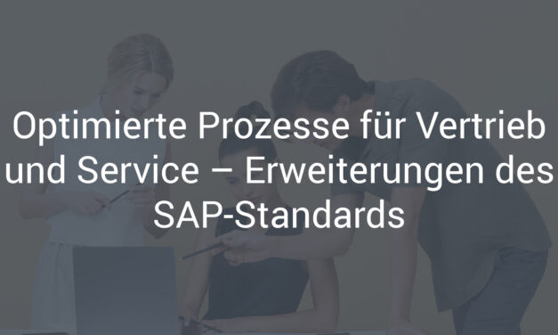 Optimierte Prozesse für Vertrieb und Service – Erweiterungen des SAP-Standards