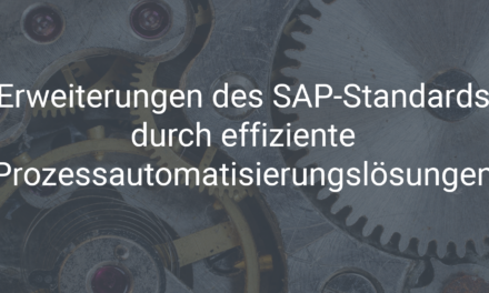 Erweiterungen des SAP-Standards durch effiziente Prozessautomatisierungslösungen by abilis & flowDOCS