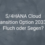 S/4HANA Cloud Transition Option 2033 – Fluch oder Segen?